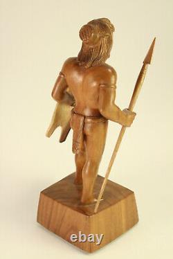 Original Filipino Ifugao Kalinga Warrior Tribal Art Carved Acacia Wood Sculpture