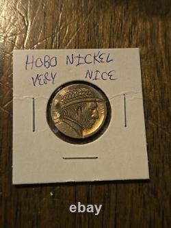 Original Hobo Nickel Hand-Carved Buffalo Nickel Unique Folk Art