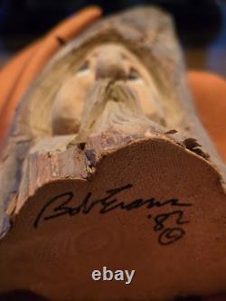 Original Signed Early Bob Evens Knobbits Carving 1982 Folk Art Masterpiece Rare