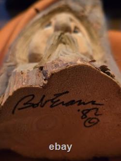 Original Signed Early Bob Evens Knobbits Carving 1982 Folk Art Masterpiece Rare
