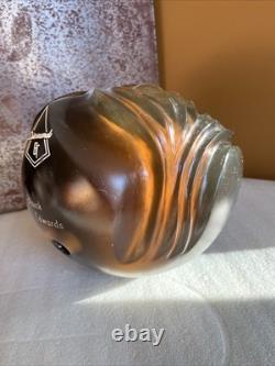 Outsider Art-Carved Bowling Ball Sculpture Face- Allen Christian House Of Balls Outsider Art-Carved Bowling Ball Sculpture Face- Allen Christian House Of Balls