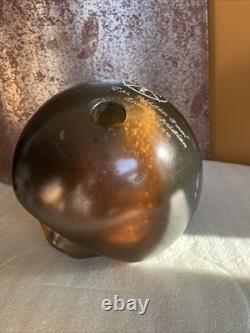 Outsider Art-Carved Bowling Ball Sculpture Face- Allen Christian House Of Balls