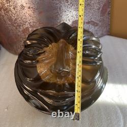 Outsider Art-Carved Bowling Ball Sculpture Face- Allen Christian House Of Balls