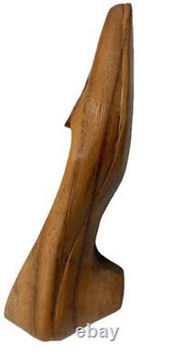 Pair of Folk Art Carved Woman's Heeled Shoes