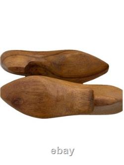 Pair of Folk Art Carved Woman's Heeled Shoes