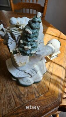 Pam Schifferl Santa Woodland Animals Christmas Carved Folk Art RETIRED HTF Wolf