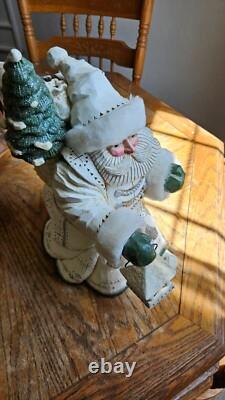 Pam Schifferl Santa Woodland Animals Christmas Carved Folk Art RETIRED HTF Wolf