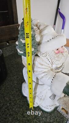 Pam Schifferl Santa Woodland Animals Christmas Carved Folk Art RETIRED HTF Wolf