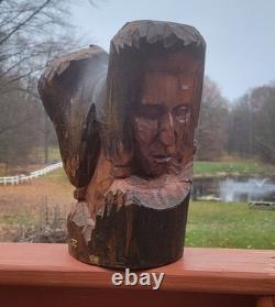 Peter Toth Original Wood Carved Sculpture Statue Sculptor Of Whispering Giants
