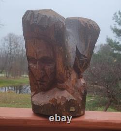Peter Toth Original Wood Carved Sculpture Statue Sculptor Of Whispering Giants