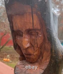 Peter Toth Original Wood Carved Sculpture Statue Sculptor Of Whispering Giants