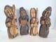 Polish Hand Carved Musicians Folk Art Wood Sculpture Figurines Poland Set Of 4