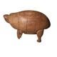 Primitive Antique Wood Carved Turtle Folk Art 3.5 Civil War Era Vintage 1800s