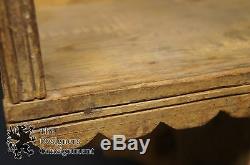 Primitive Carved Oak Hanging Shelf Unit Cupboard Secret Stash Folk Art Indonesia