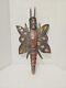 Primitive Folk Art Mothman Wood Sculpture