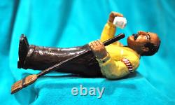 Puerto Rico Art vintage wood carving talla madera El Primer Cafe -Neftale Negron