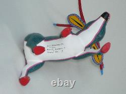 RARE Large Deer VINTAGE Oaxacan Alebrije Wood Carving by JOSE HERNANDEZ