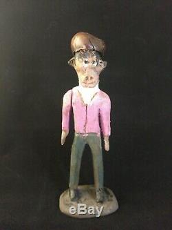 Rare Early Elijah Pierce Sculpture Columbus Ohio Folk Art Outsider Art Signed