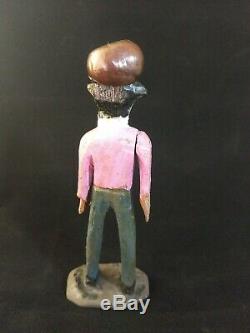 Rare Early Elijah Pierce Sculpture Columbus Ohio Folk Art Outsider Art Signed