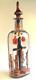 Rare Folk Art, Whimsey, Whimsy Crucifixion With 4 Guards In Bottle