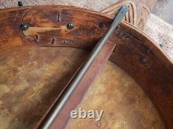 Rare Fretless Minstrel Era Banjo 5 string Handmade Carved 1800s Folk Art restore