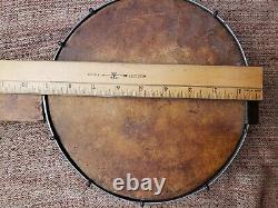 Rare Fretless Minstrel Era Banjo 5 string Handmade Carved 1800s Folk Art restore