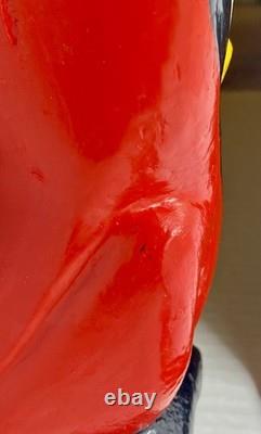 Rare Hand Carved Cardinal Vintage Folk Art Unique Beautiful Decor