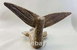 Rare Hand-Carved Wooden Merman/Triton 19th Century Antique Nautical Folk Art