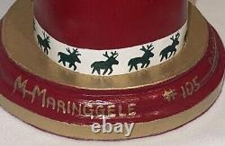 Rare Maringgele Folk Art Saint Nicolas Santa Wood Carved Limited Figurine