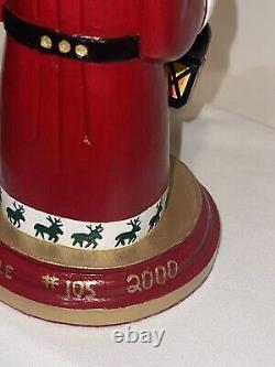 Rare Maringgele Folk Art Saint Nicolas Santa Wood Carved Limited Figurine