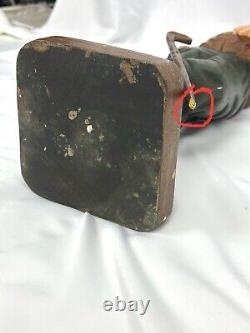 Rare Primitive Folk Art Golfer Statue 21 Carved Wood Vintage Possibly Antique