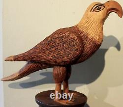 Rare Walter And June Gottshall American Eagle Bank Folk Art Carved Wood Wjg 77