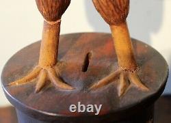 Rare Walter And June Gottshall American Eagle Bank Folk Art Carved Wood Wjg 77