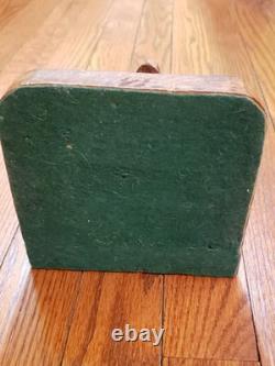 Rare Wood Folk Art Hand Carved Shoemaker by Andre Bourgault Signed