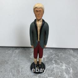 Rare hard to find Vintage C. Royston 1984 Hand Carved Wood Painted Adam Folk Art