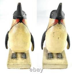 Rare set of Charles Hart Emperor Penguin Bookends circa 1930s