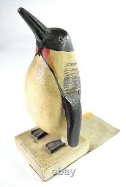 Rare set of Charles Hart Emperor Penguin Bookends circa 1930s