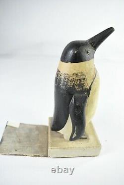 Rare set of Charles Hart Emperor Penguin Bookends circa 1930s