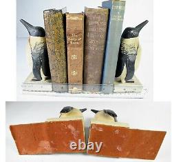 Rare set of Charles Hart Emperor Penguin Bookends circa 1930s