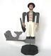 Russell Snow Hand Carved Wood Wooden 18c Sailor Whale Whirligig Figure Folk Art