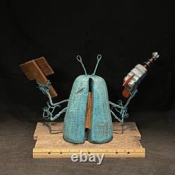 SHRUM Ray-gun Alien Whimsical Wood Carving Wood Art Folk Art