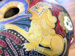 STUNNING Detailed Folk Art Carved Gourd Hand Painted Artist Signed S. Mock'o4 STUNNING Detailed Folk Art Carved Gourd Hand Painted Artist Signed S. Mock'o4