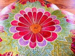 STUNNING Detailed Folk Art Carved Gourd Hand Painted Artist Signed S. Mock'o4 STUNNING Detailed Folk Art Carved Gourd Hand Painted Artist Signed S. Mock'o4