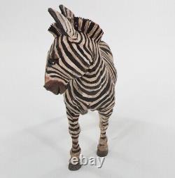 S. Arthur Shoemaker Wood Hand Carved 5.5 Zebra'93 Carving Folk Art Lancaster