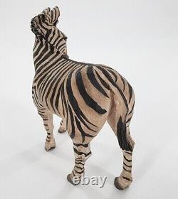 S. Arthur Shoemaker Wood Hand Carved 5.5 Zebra'93 Carving Folk Art Lancaster