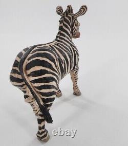S. Arthur Shoemaker Wood Hand Carved 6 Zebra'04 Carving Folk Art Lancaster Zoo
