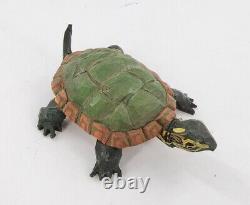 S. Arthur Shoemaker Wood Hand Carved Turtle 1992 Carving Folk Art Lancaster