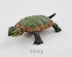 S. Arthur Shoemaker Wood Hand Carved Turtle 1992 Carving Folk Art Lancaster