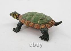 S. Arthur Shoemaker Wood Hand Carved Turtle 1992 Carving Folk Art Lancaster