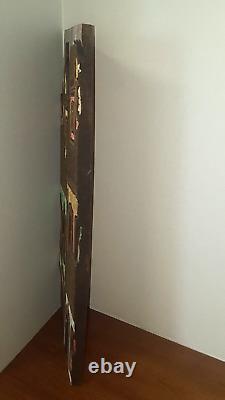 Salvador Bahia Brazil Folk Art Relief Houses Carved Painted Wood Signed WAL 80
